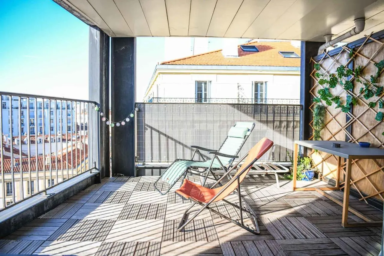 Apartment Bail Mobilite - Studio Cosy Avec Terrasse Et Vue Marseille